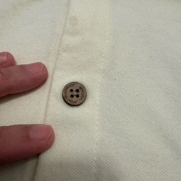 Men's Weatherproof Vintage Cream Cotton Button Down Shirt Size XL - Picture 5 of 6